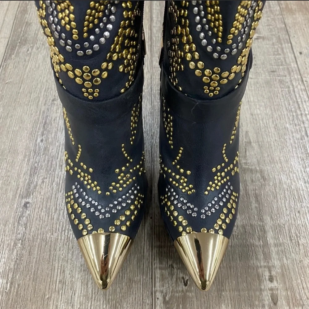 JEFFREY CAMPBELL  LISA MARIE BOOTS 7 - Picture 2 of 5